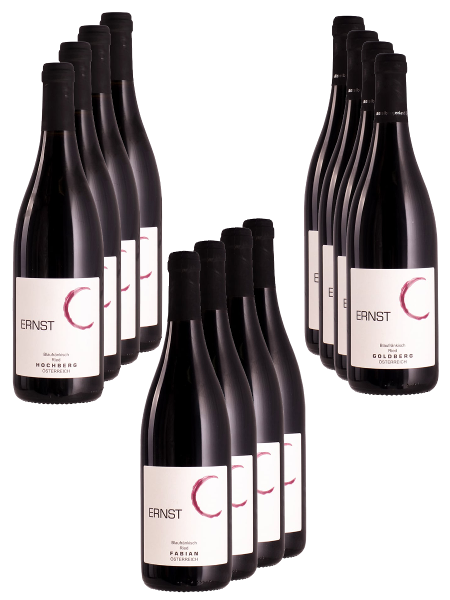 <Herkunft Zählt> Blaufränkisch Lagen-Set 2016 + gratis Korkenzieher - Weingut Ernst