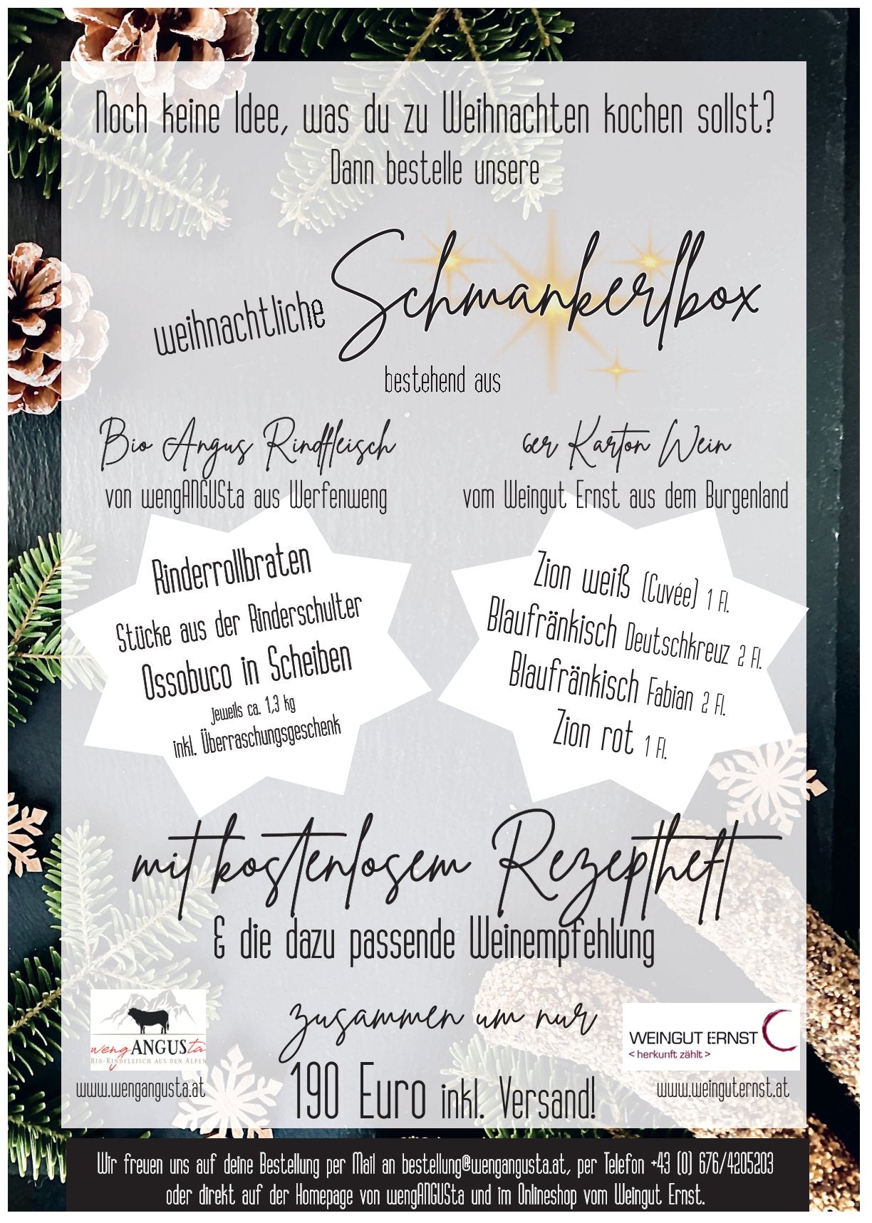 BIO Schmankerlbox - Wein & Rindfleisch