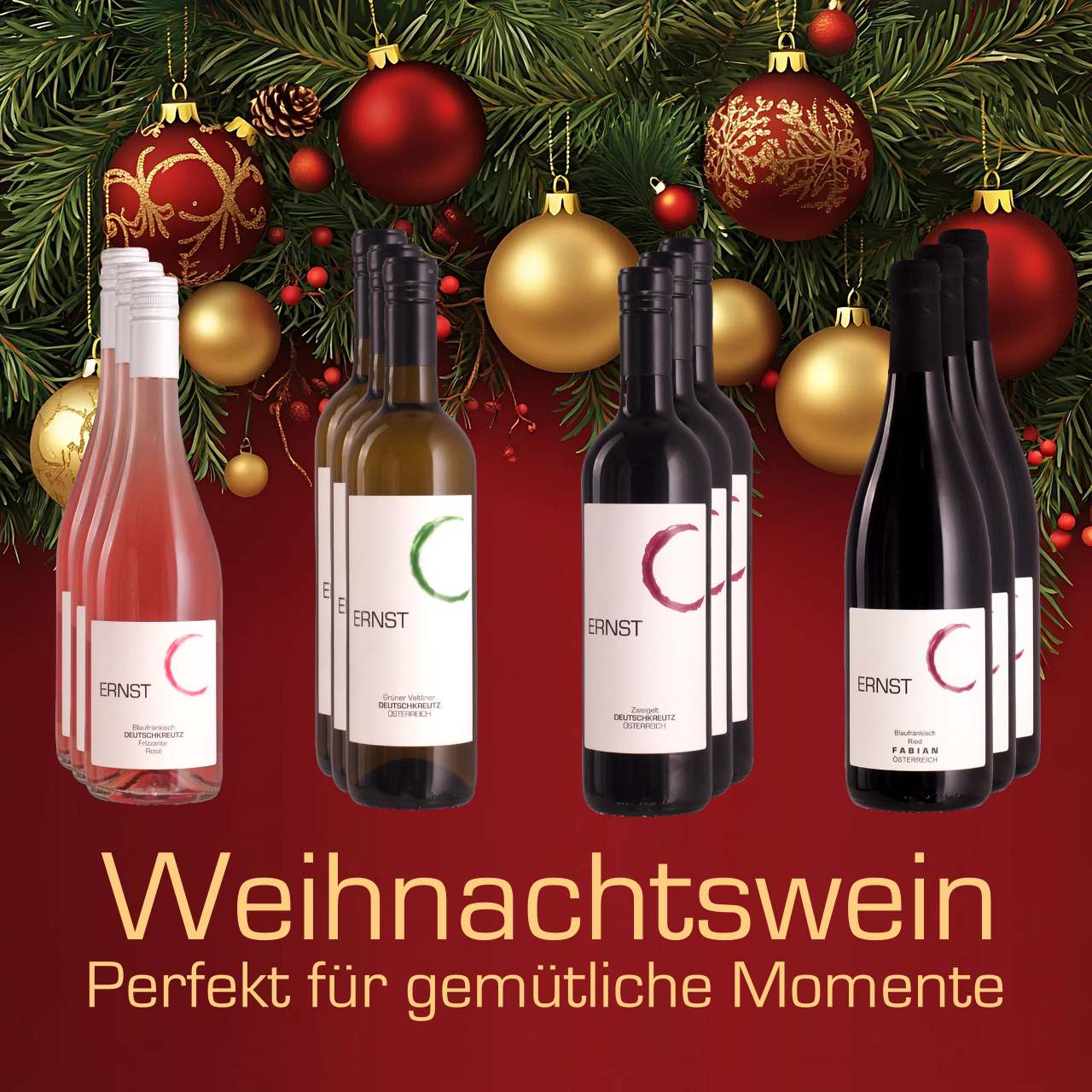 Wein für jeden weihnachtlichen Anlass - 12 Flaschen